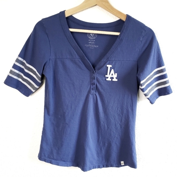 47 Tops - LA Dodgers MLB Playoff Tee 3/4 Sleeve Shirt
